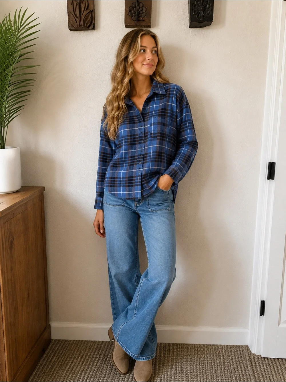 Blue flannel - Picture 1 of 3